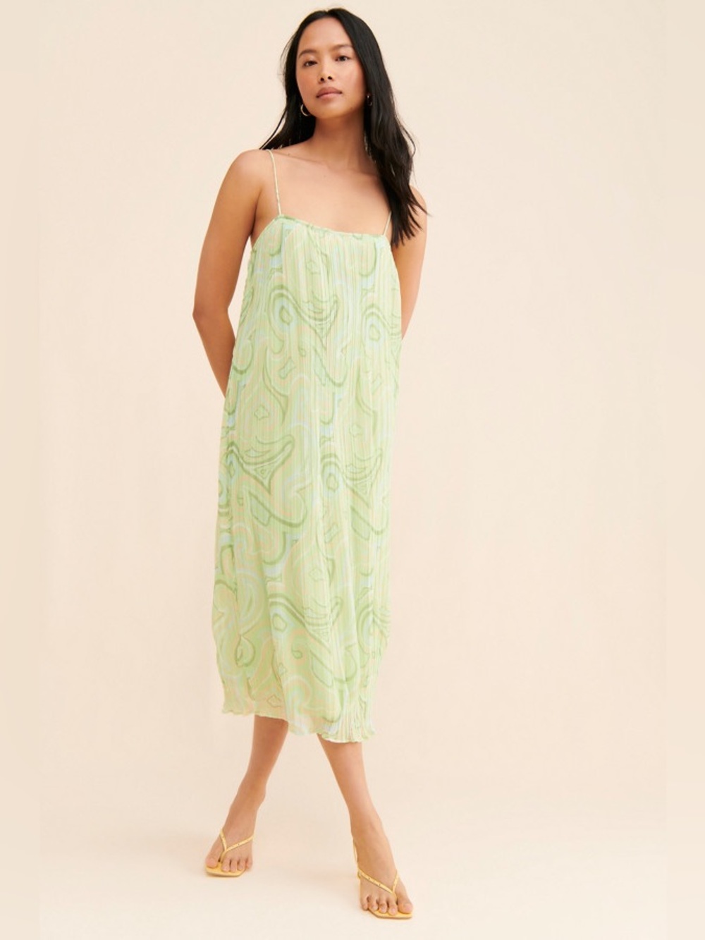 Ronny Kobo Roberta Pleated Dress